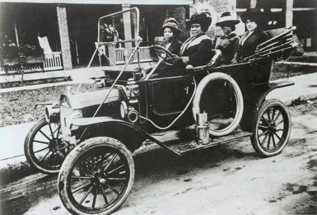 Madam C.J. Walker in her Model T