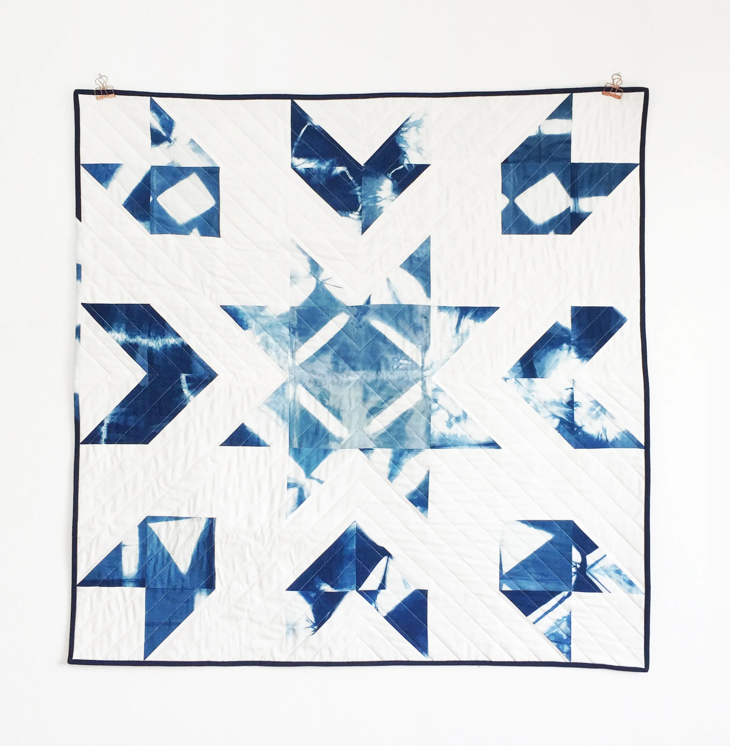 QLT STUDIO | Indigo shibori baby and toddler quilt