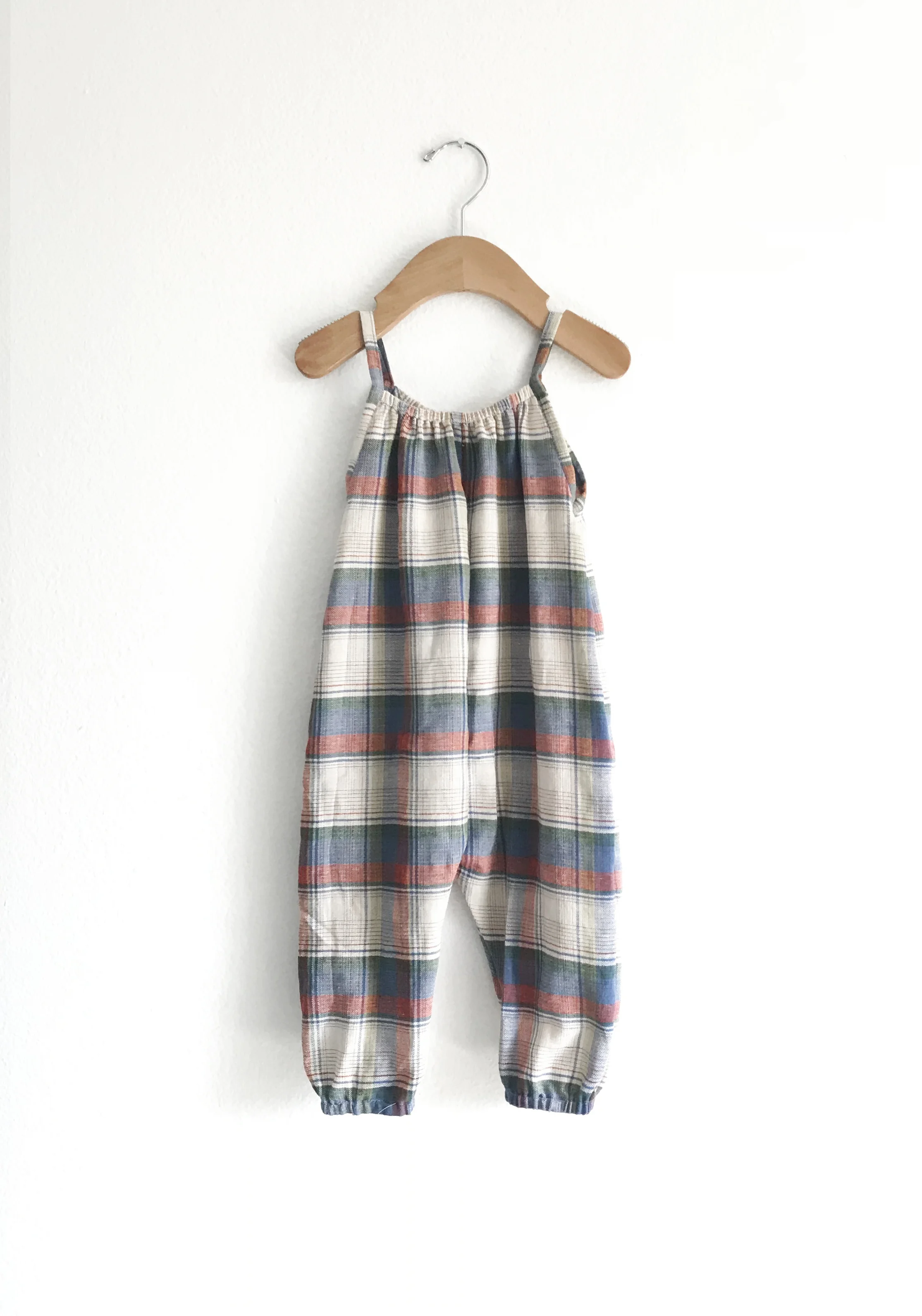 QLT STUDIO | Modern Plaid Boho Toddler Romper