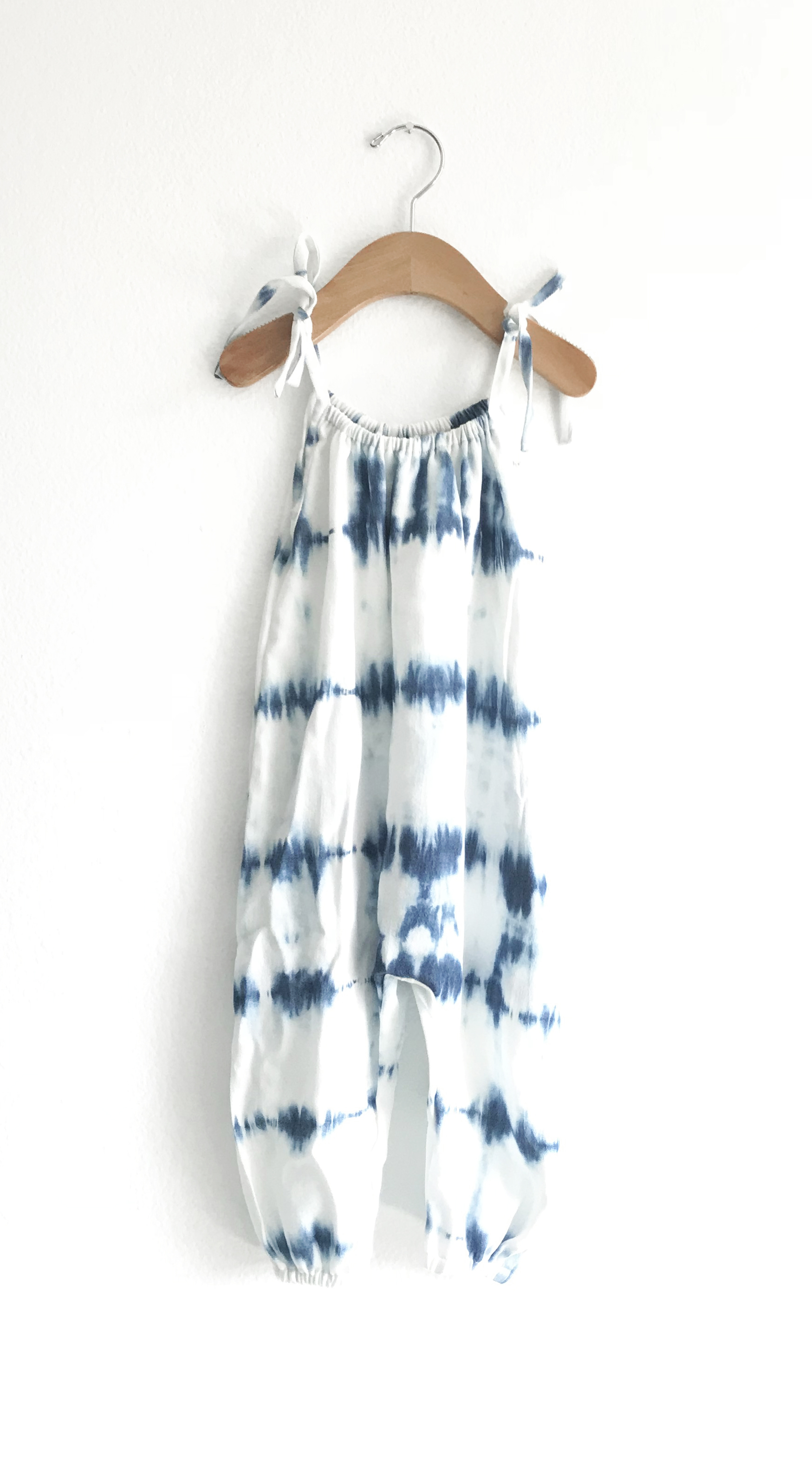 QLT STUDIO | Indigo Shibori Boho Toddler Romper