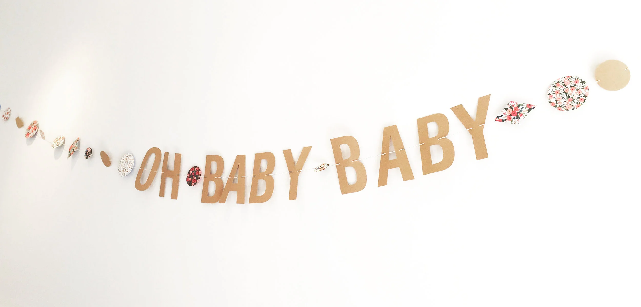 QLT STUDIO | Oh Baby Shower Garland