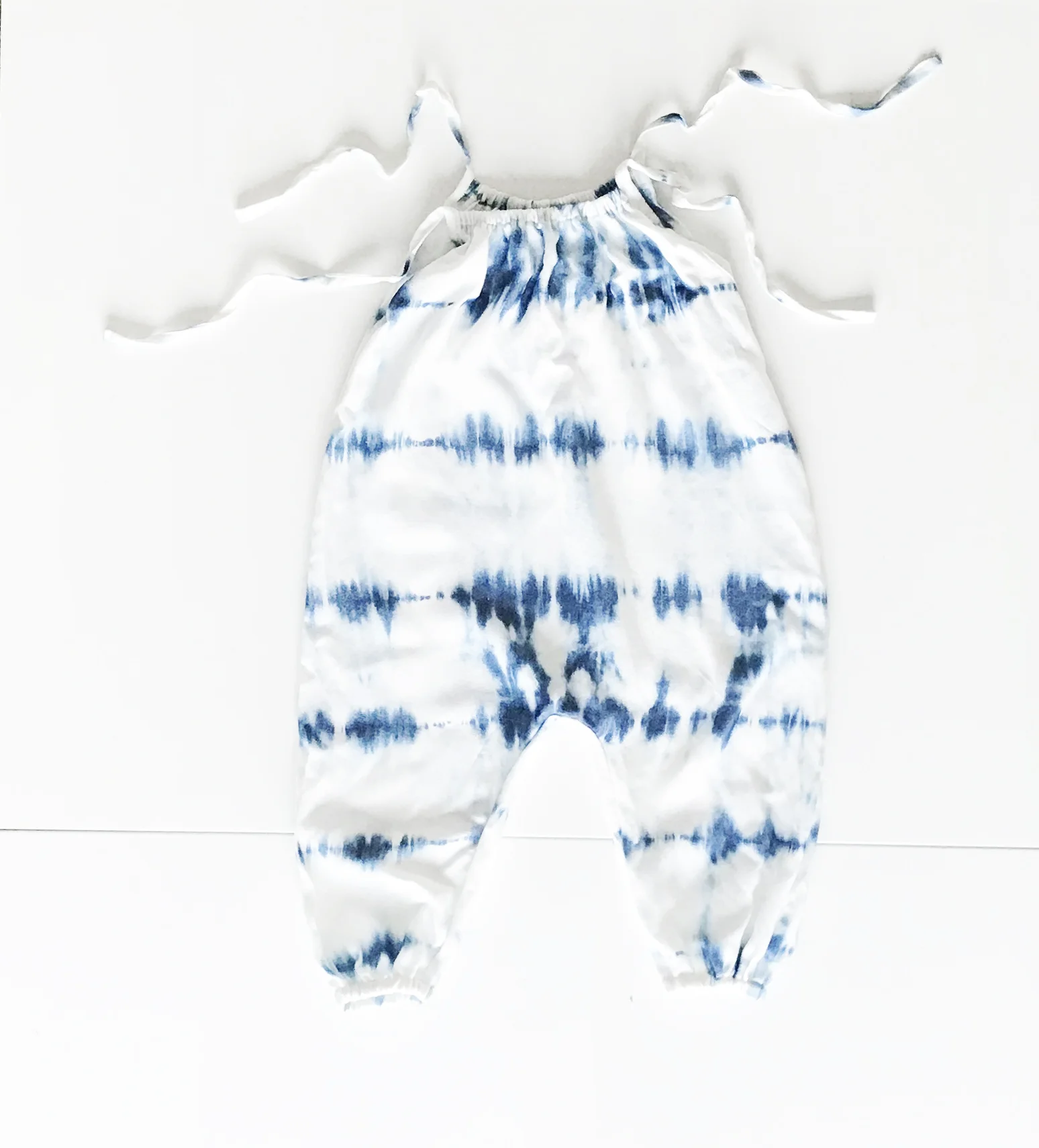 QLT STUDIO | Indigo Shibori Boho Toddler Romper