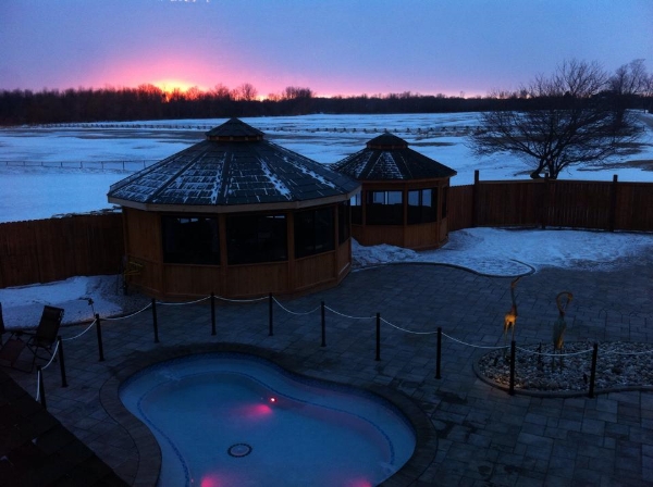 A beautiful sunset to finish off a romantic evening