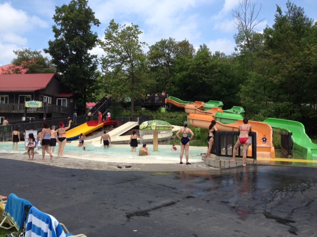 The Kiddie Slides for those 48" and under. My almost-6 year-old liked these the best