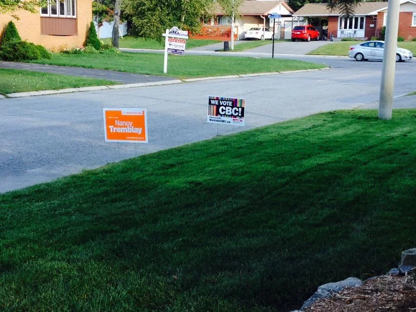 This is just a picture. It does not represent the voting preferences of the author of the post, nor does it reflect any political affiliations. Except we do love the CBC...