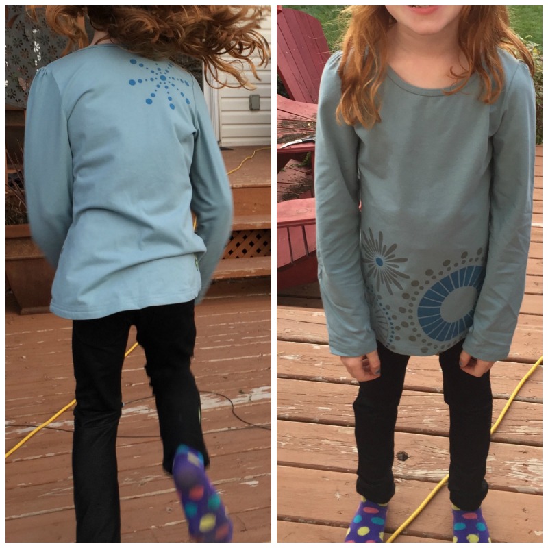 PEEKABOO BEANS HIP HIP HOORAY TEE IN STERLING AND JUMP 'N JEGGINGS