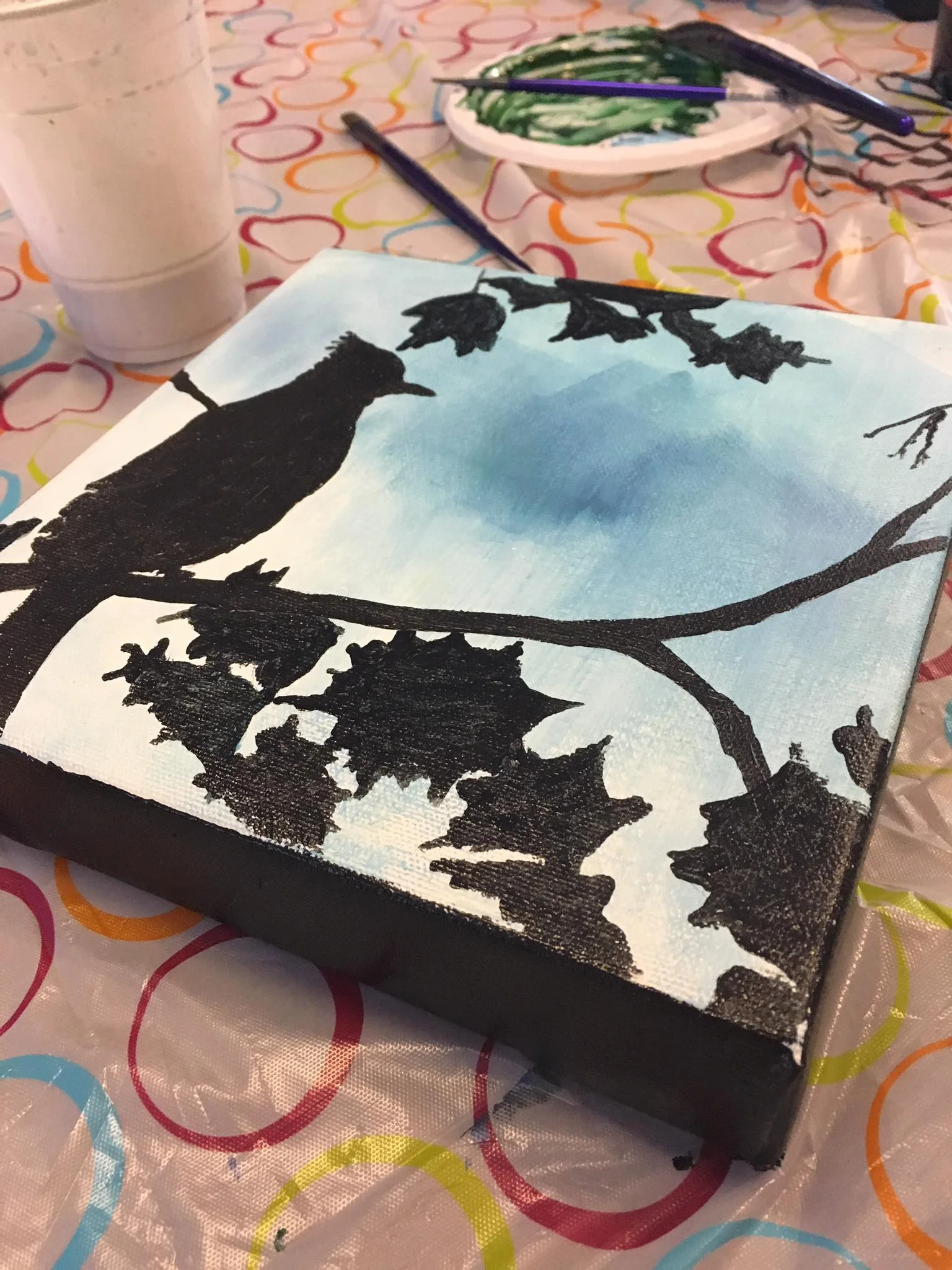 Painting at the inDetail Art Retreat