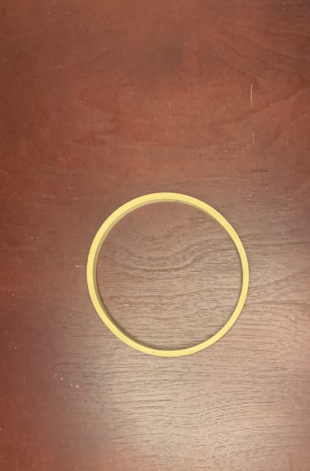 inner circle of an embroidery hoop