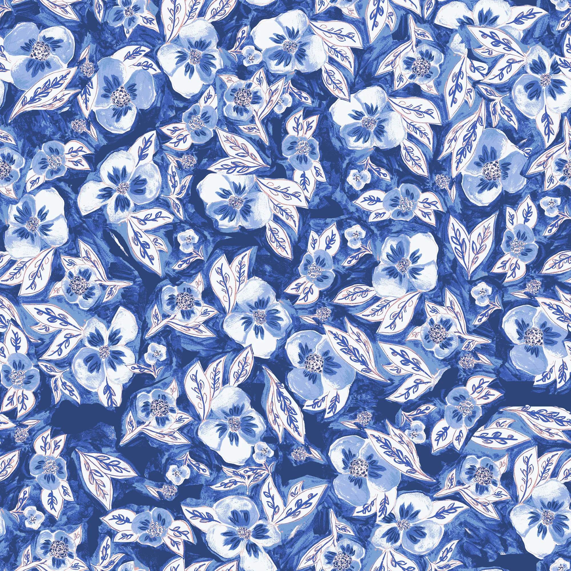 Blue Floral 