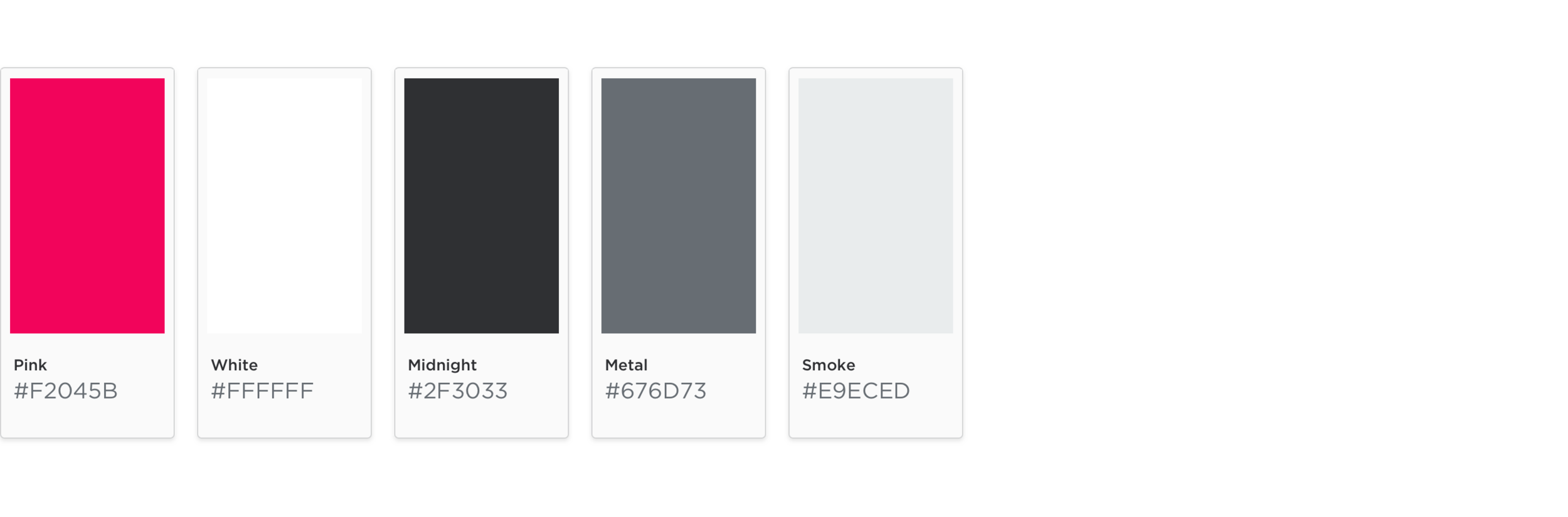 Color swatches