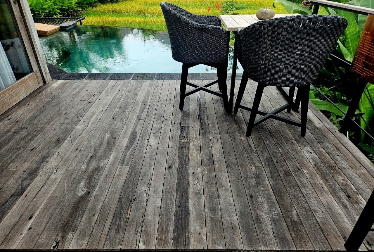 Step into freedom&mdash;onto wood that&rsquo;s lived many lives.
At @wakandaubud  every detail speaks of harmony with nature, and our reclaimed ironwood decking is no exception.
Weathered by time, reborn with purpose&mdash;designed for those who seek
