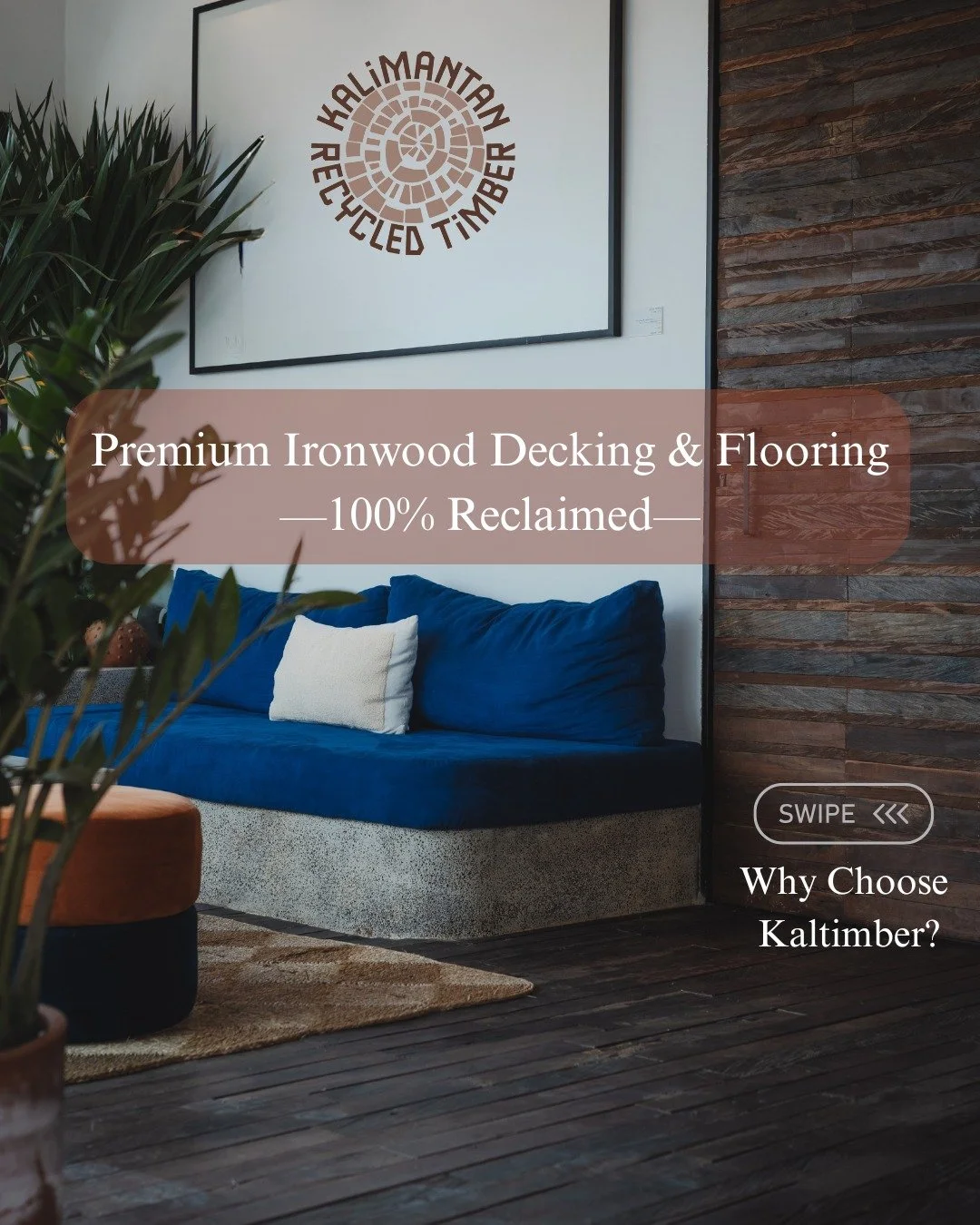 FOR THE ARCHITECT WHO DESIGNS WITH INTENTION AND IMPACT.

This is Kaltimber Reclaimed Ironwood (Ulin). Every plank has a documented past, salvaged from Indonesian heritage structures. When you choose this, you are not just selecting a floor or deck; 