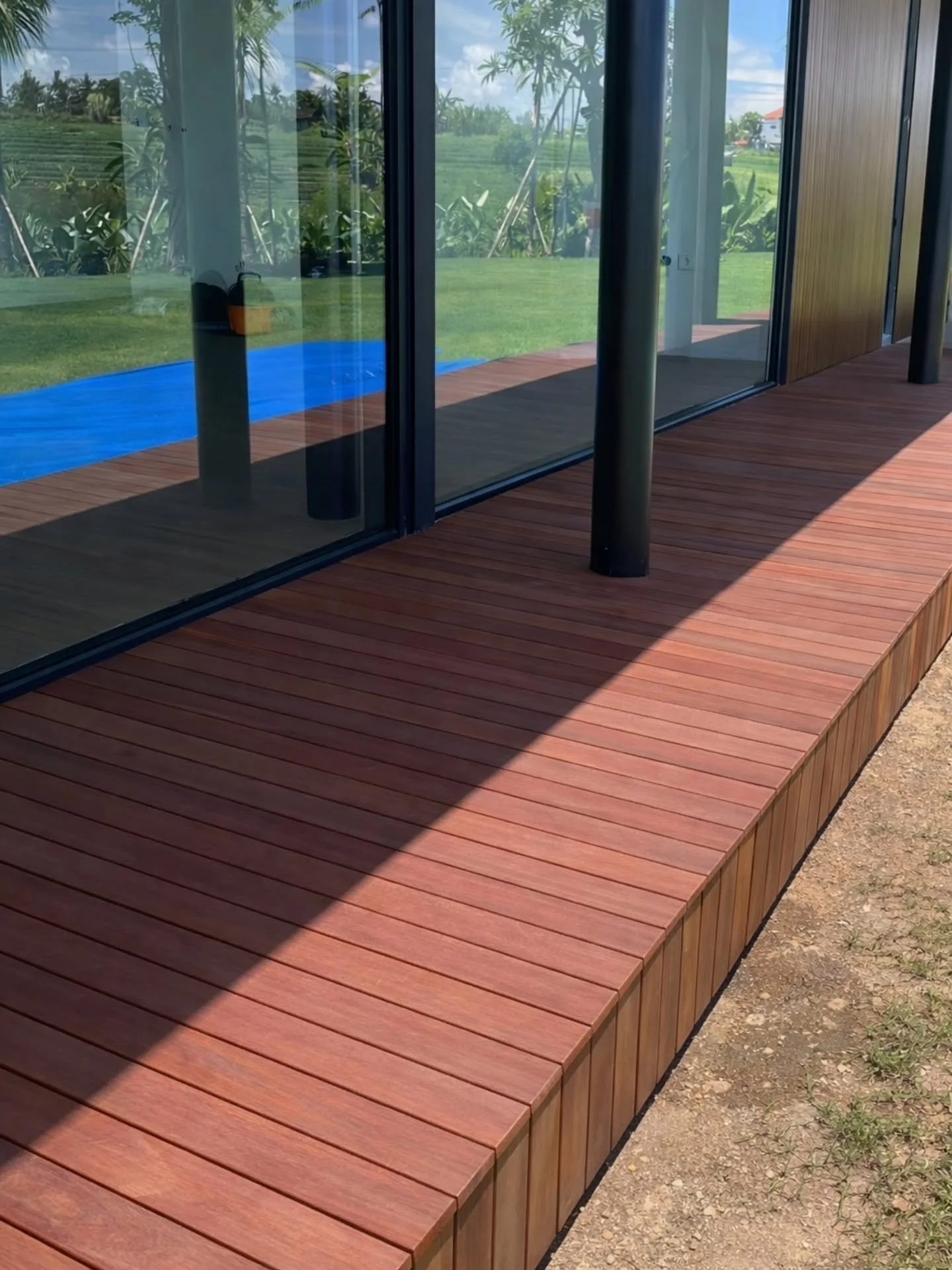 Clean lines. Honest material. Built to last.

This smooth narrow decking is made from reclaimed wood &mdash; giving existing timber a second life while bringing warmth, durability, and character to modern spaces.

Every board carries a story from the