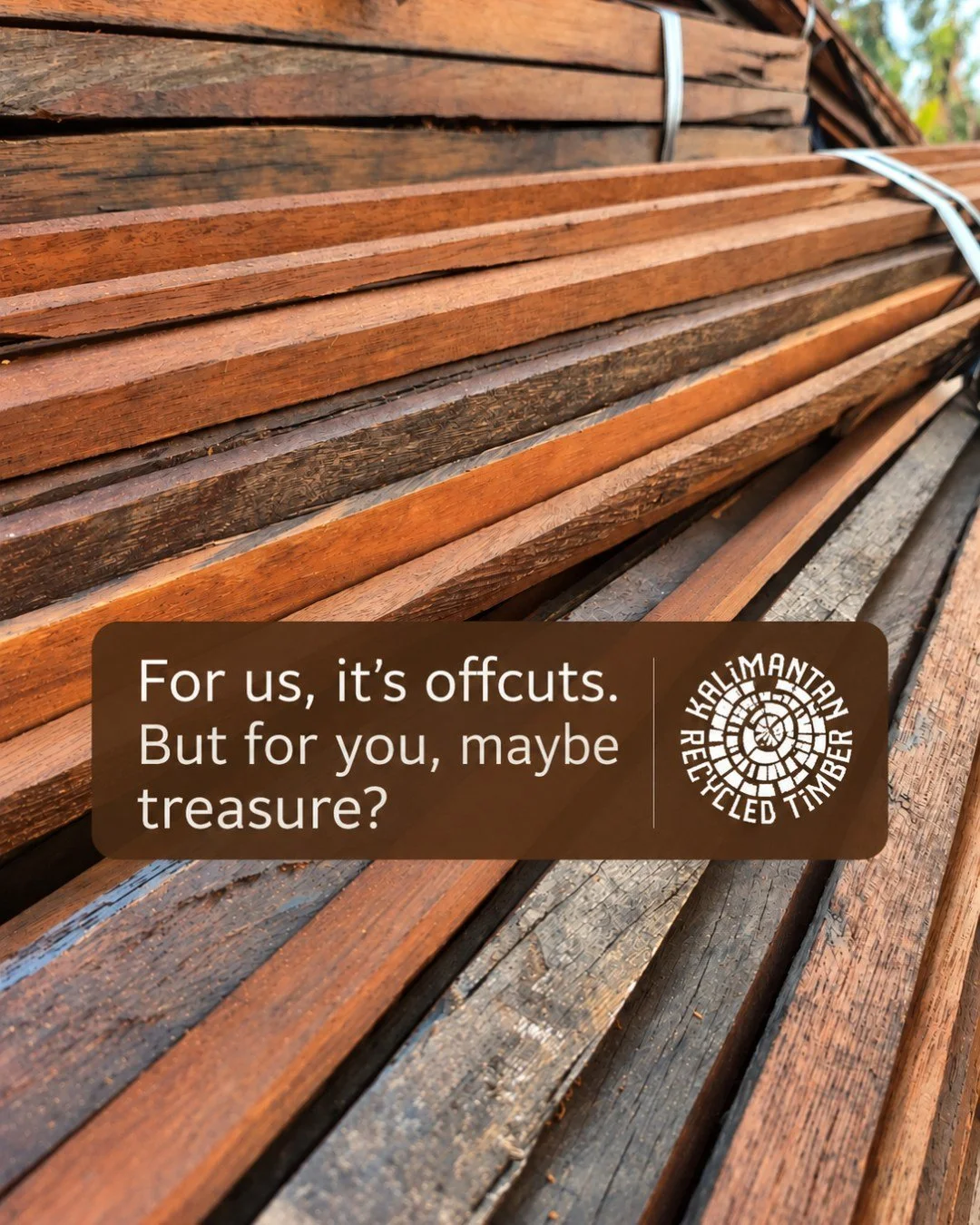 For us, it&rsquo;s offcuts. But for you, maybe treasure?

Not every piece of reclaimed timber needs to become a deck or a floor.

Some pieces are too interesting to overlook &mdash; unusual dimensions, weathered surfaces, old marks and colours that c