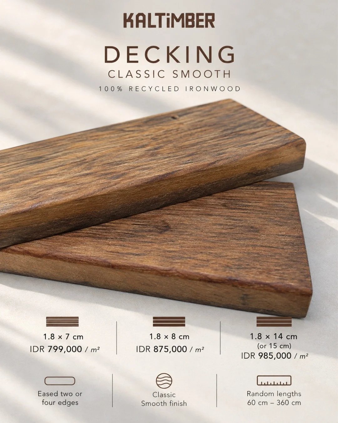 How wide should your decking really be?

It&rsquo;s a small decision that can change the whole rhythm of a space.

Narrower boards create a more detailed, linear look. Wider boards feel calmer and more substantial. Neither is &ldquo;better&rdquo; &md