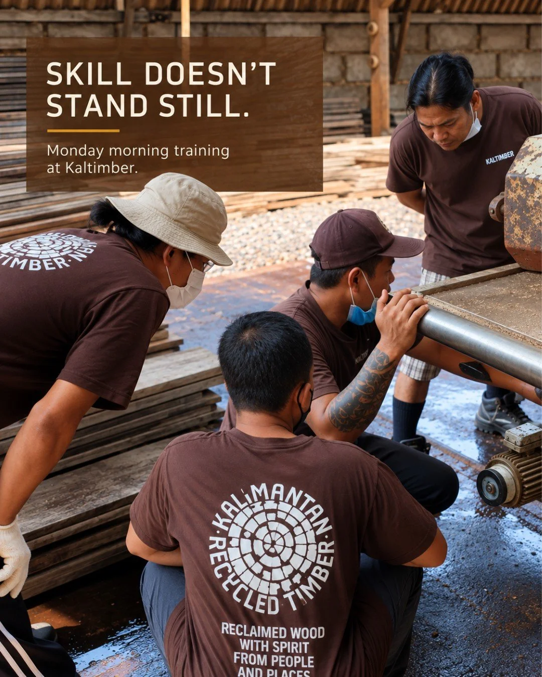 SKILL DOESN&rsquo;T STAND STILL.

At Kaltimber, ongoing training is part of how we work.

Our Monday morning sessions give the team time to refresh familiar skills, learn new machinery, exchange knowledge and keep improving the techniques behind our 
