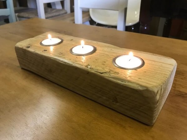 Six-Candle Centerpiece, Woodworking Project