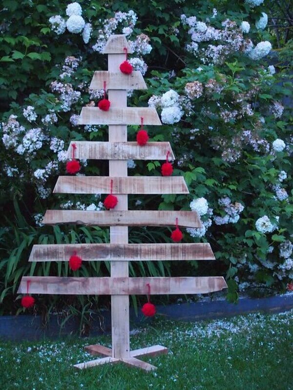 Wooden Tree Decor - Large, Christmas