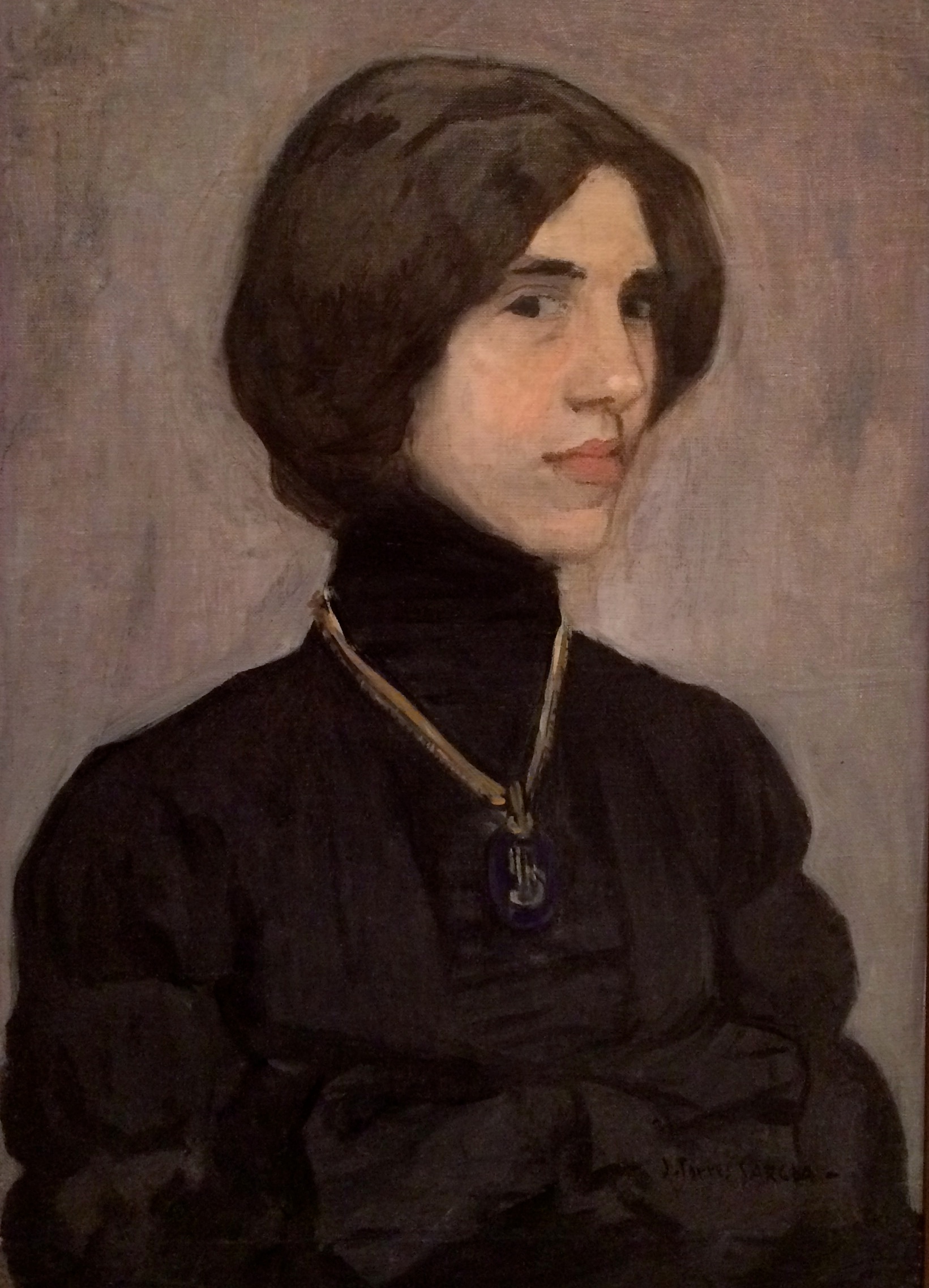 Portrait by Joaquin Torres-Garcia at MOMA