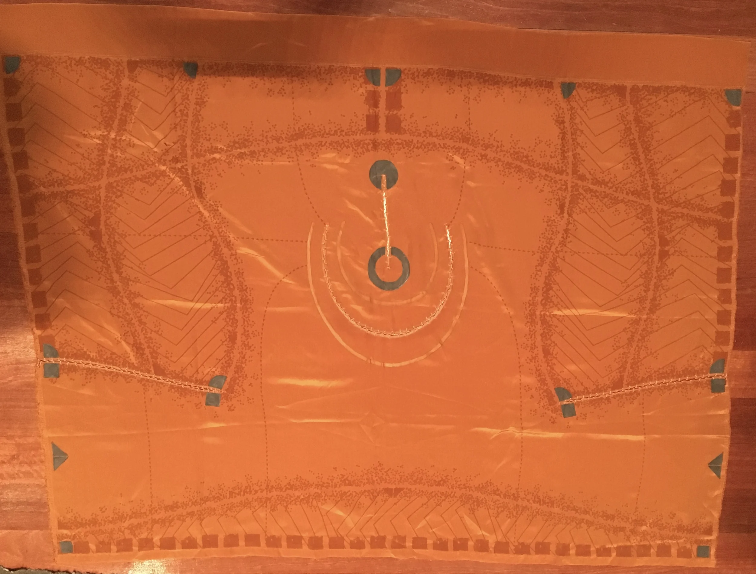 The silk template for a blouse 112cm x 80cm