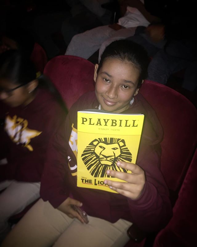 &ldquo;I believe that theater is important because it&rsquo;s fun to see how other people are doing. You can see a lot of things there. I just want to see what it (The Lion King) looks like!&rdquo; - Laiba, 7th grader and future chef/actress✨. We aim