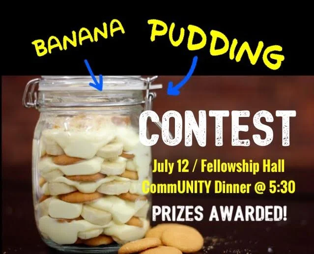 Banana Pudding Contest July 12 at Summer Shindig — FIRST METHODIST