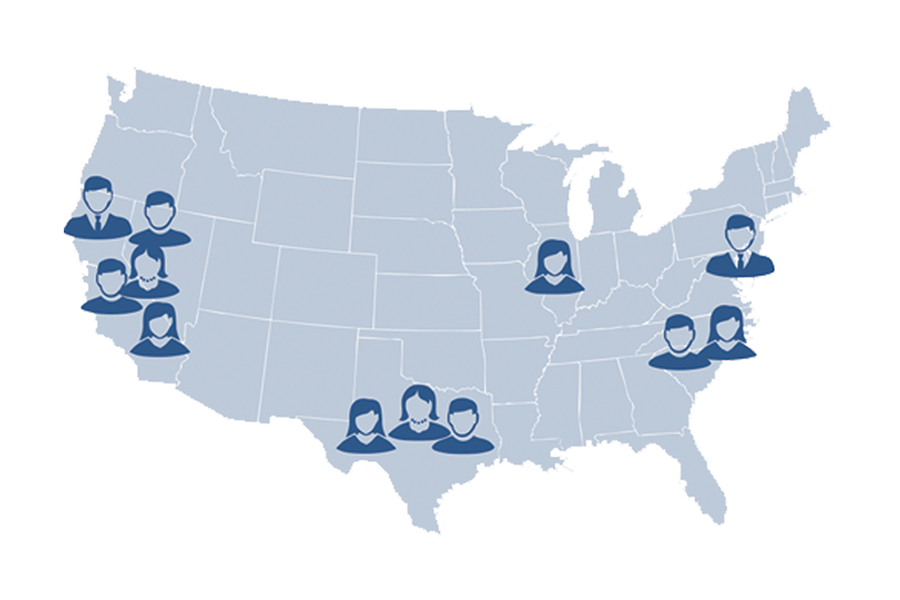  Increasingly typical geographic dispersion of a family 