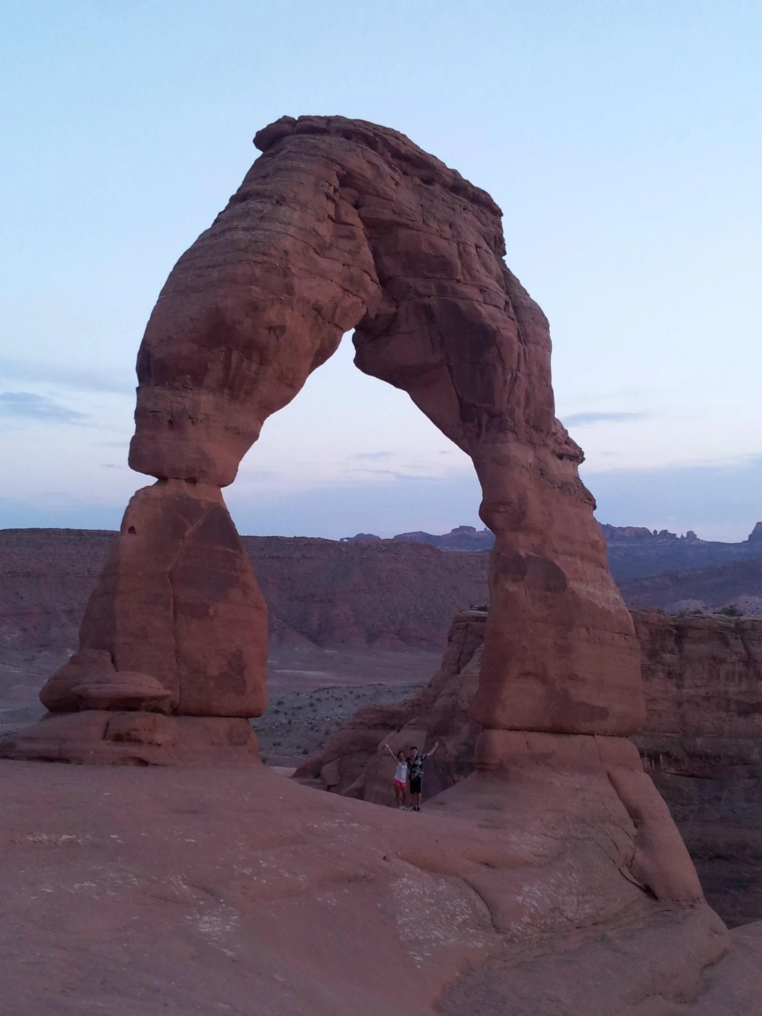 Clark and me under Delicate Arch