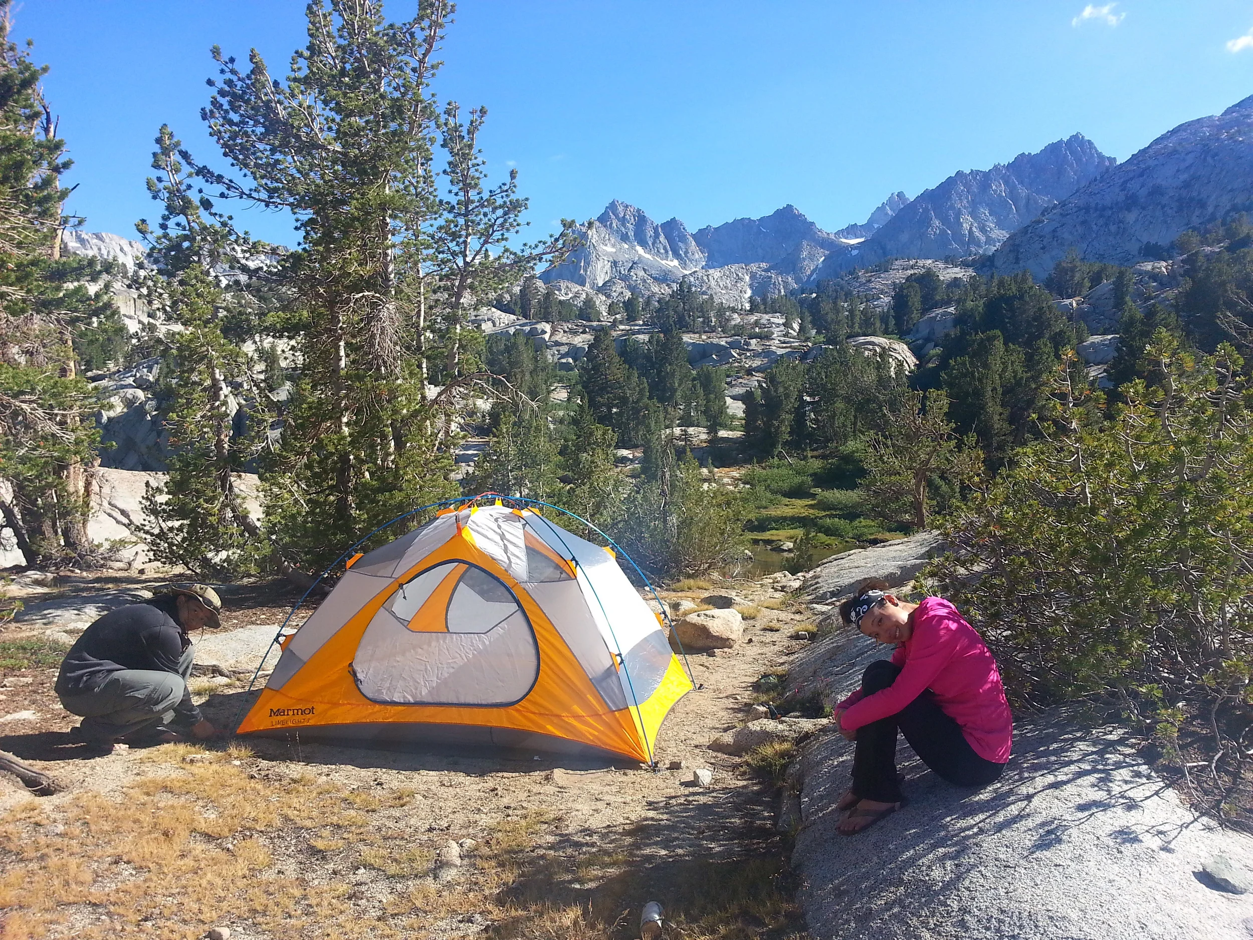 Our Marmot Limelight Tent near Dingleberry Lake