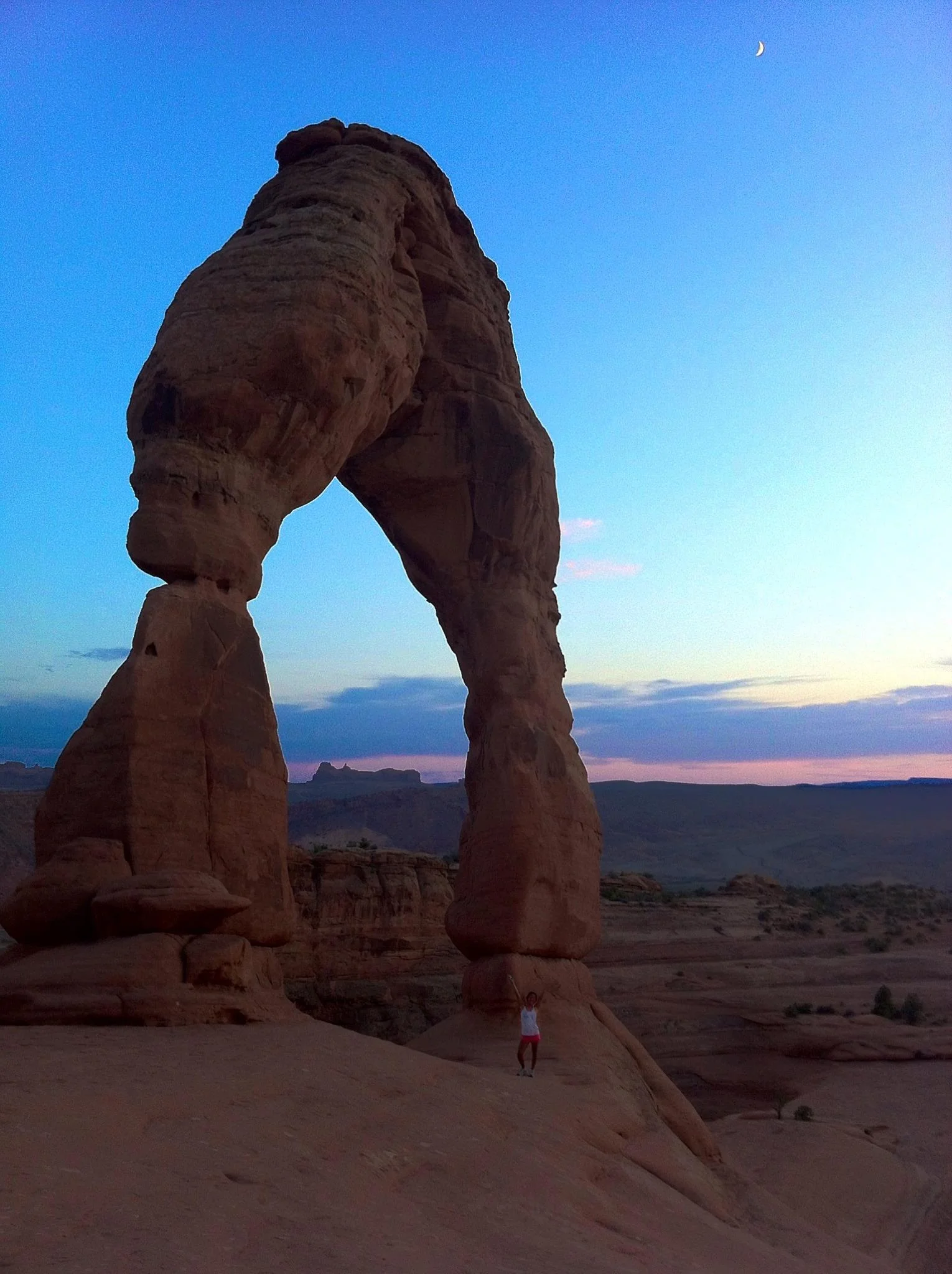 The famous delicate arch