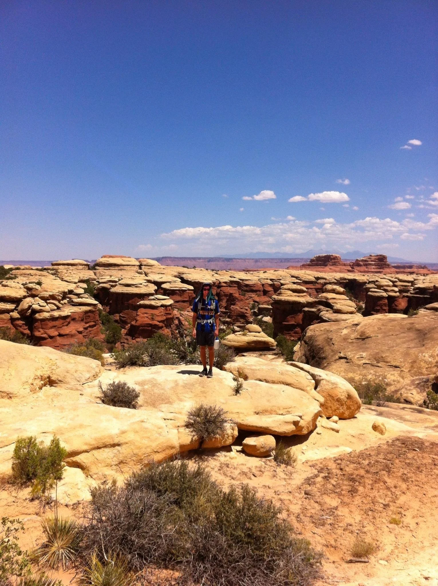 Clark looking out at the funny looking rocks