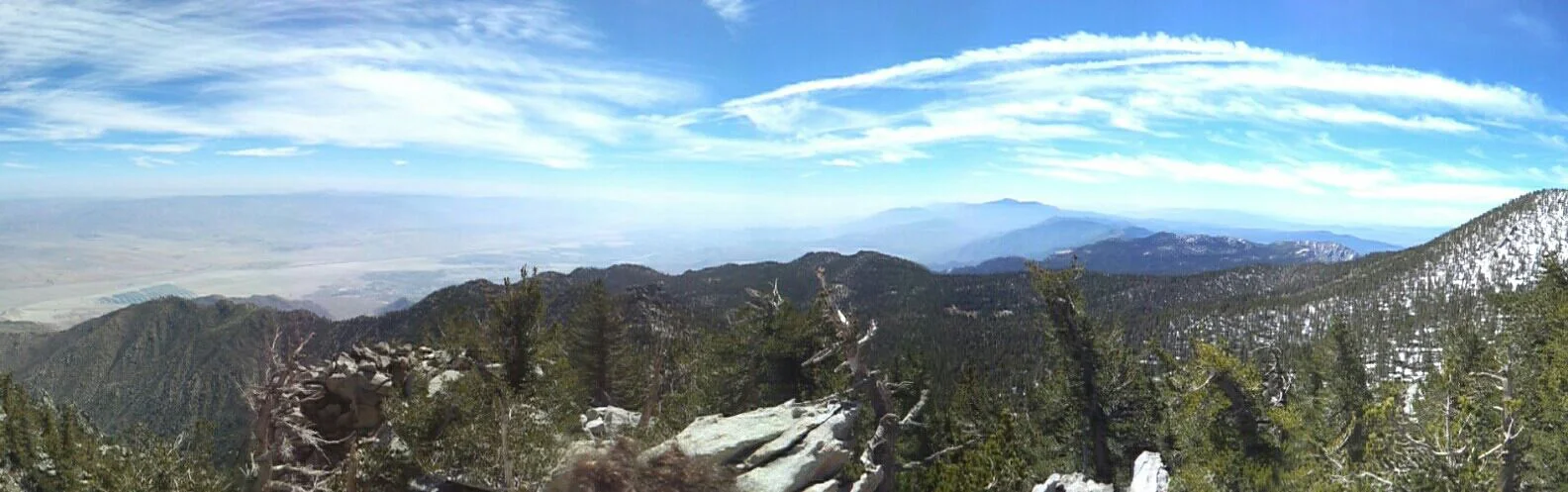 Panorama view from Mt. Jacinto peak