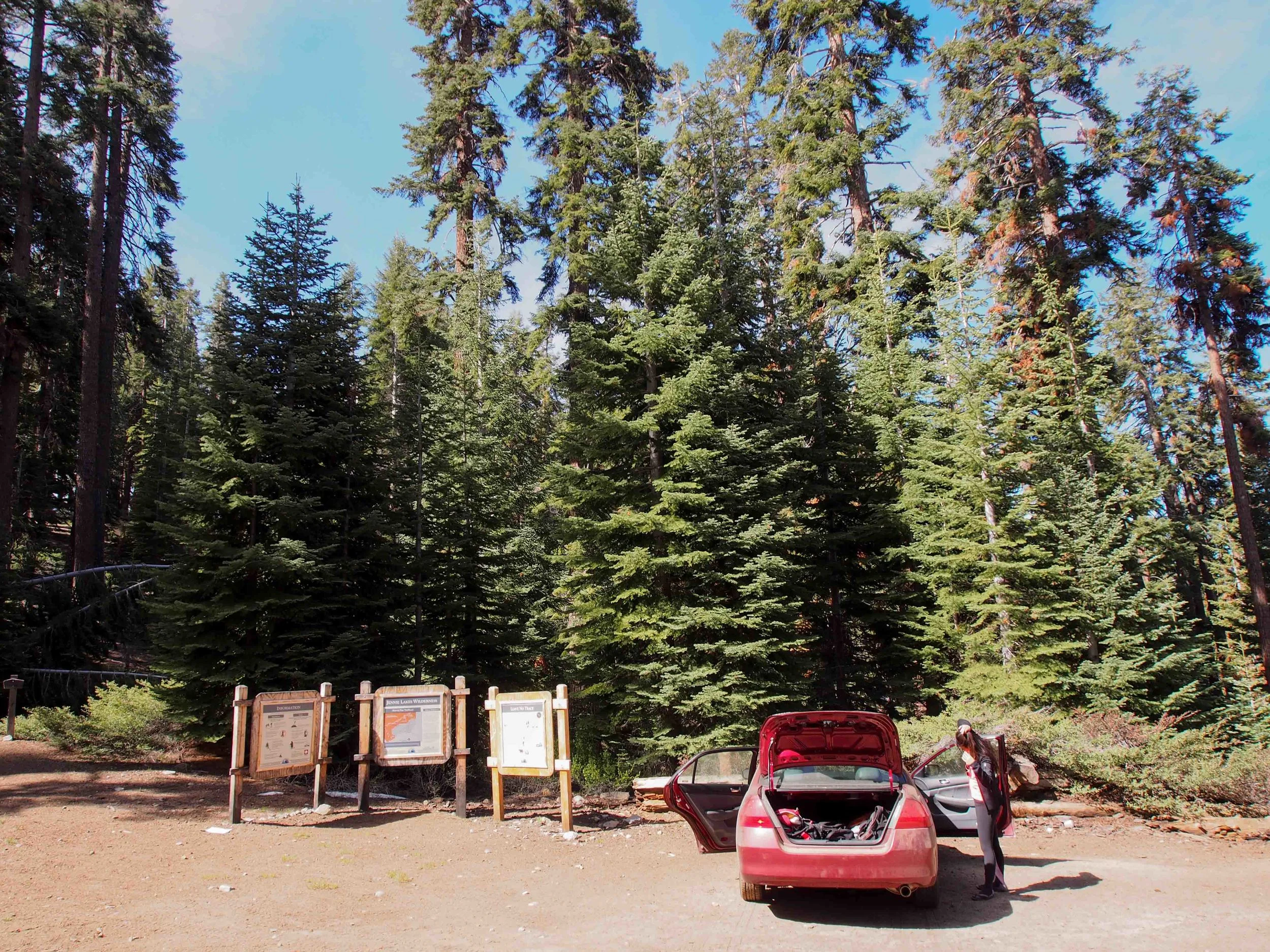 Parked at Marvin Pass Trailhead