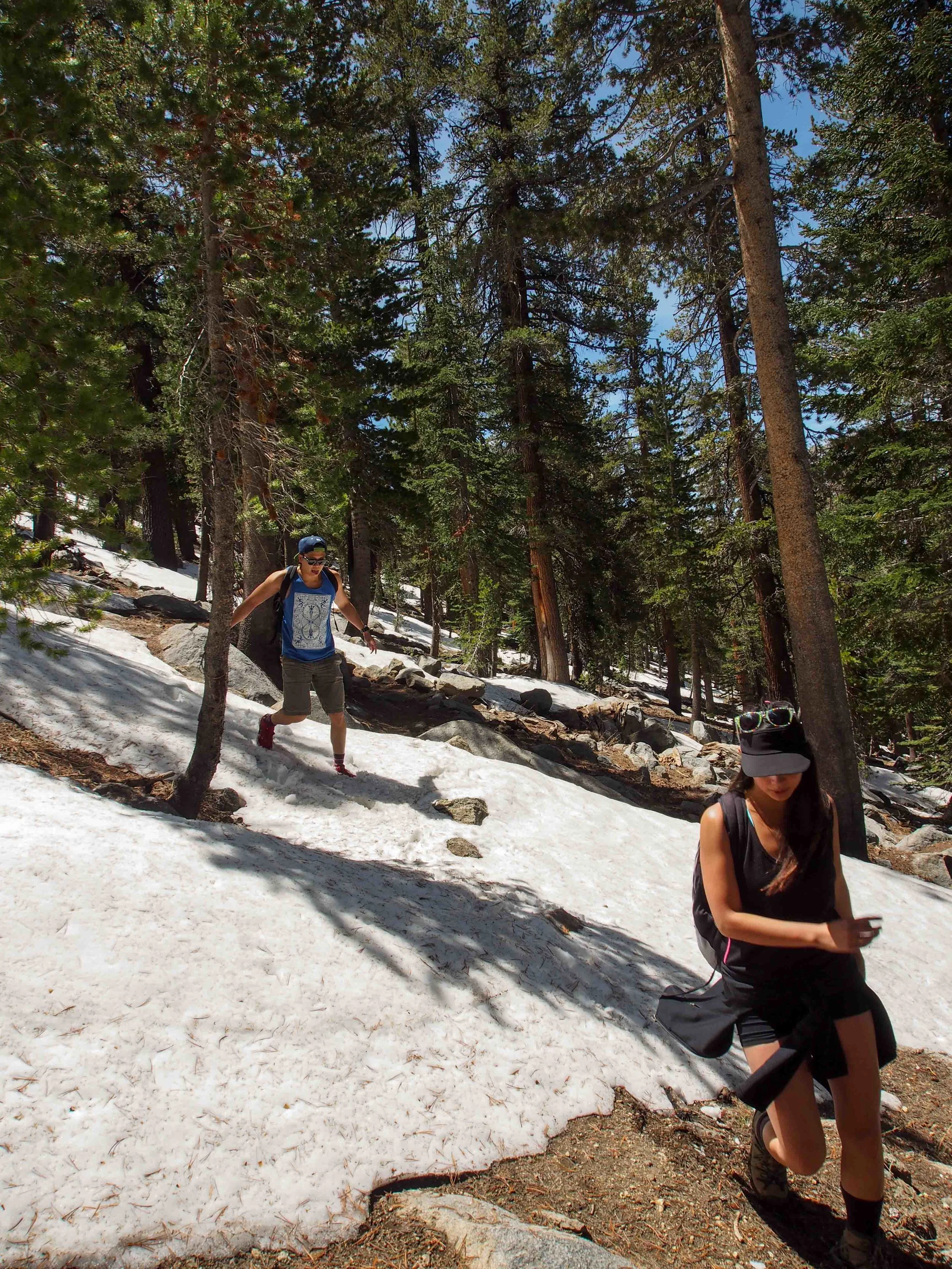The snow was not too bad to hike through