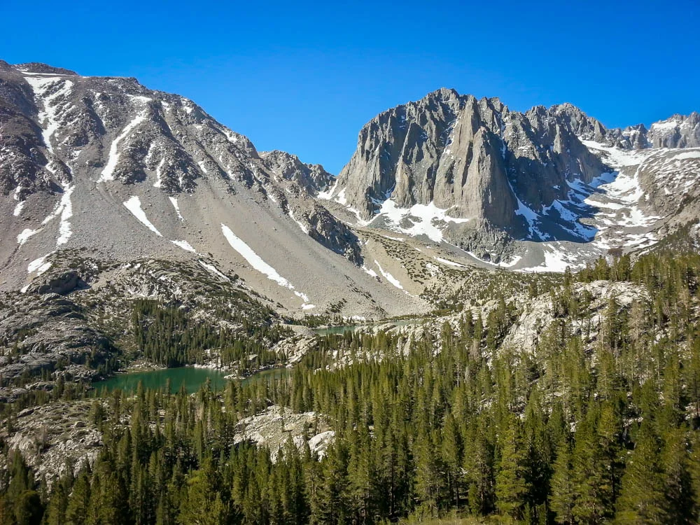 A glimpse of 1st and 2nd Lake from the trail loop