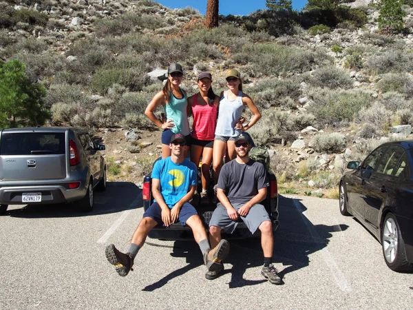 The crew at the overnight parking lot