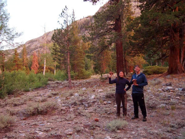 Our campspot along the River Trail