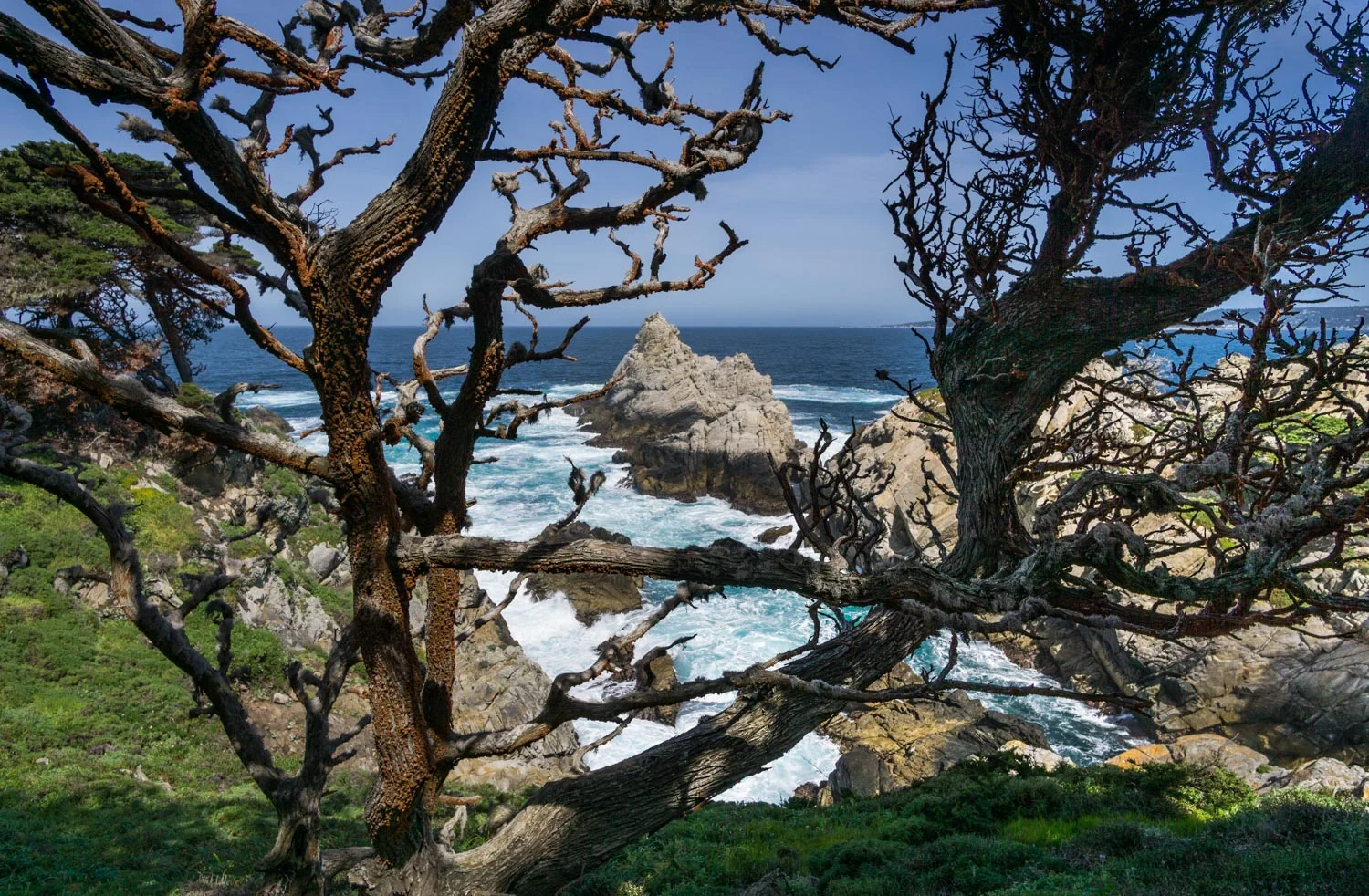 View of stunning Pinnacles Cove