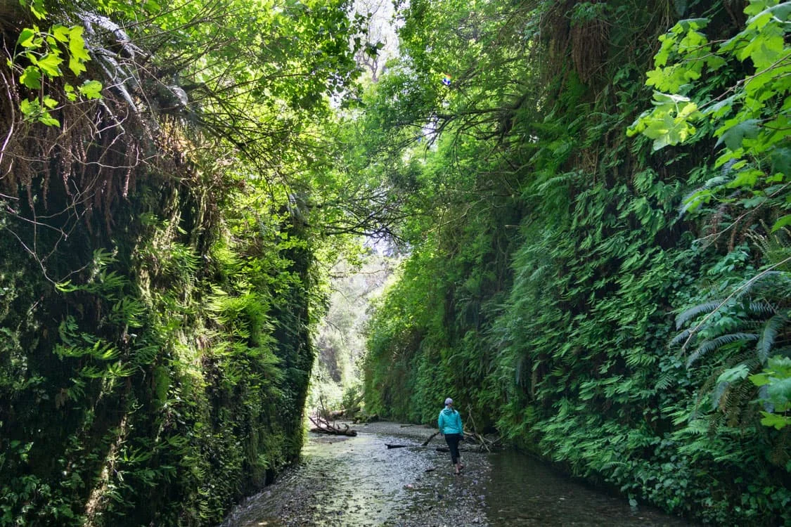 The narrowest point of the canyon