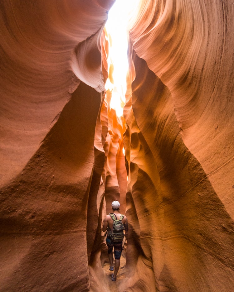 Hiking Labyrinth Slot Canyon in Utah