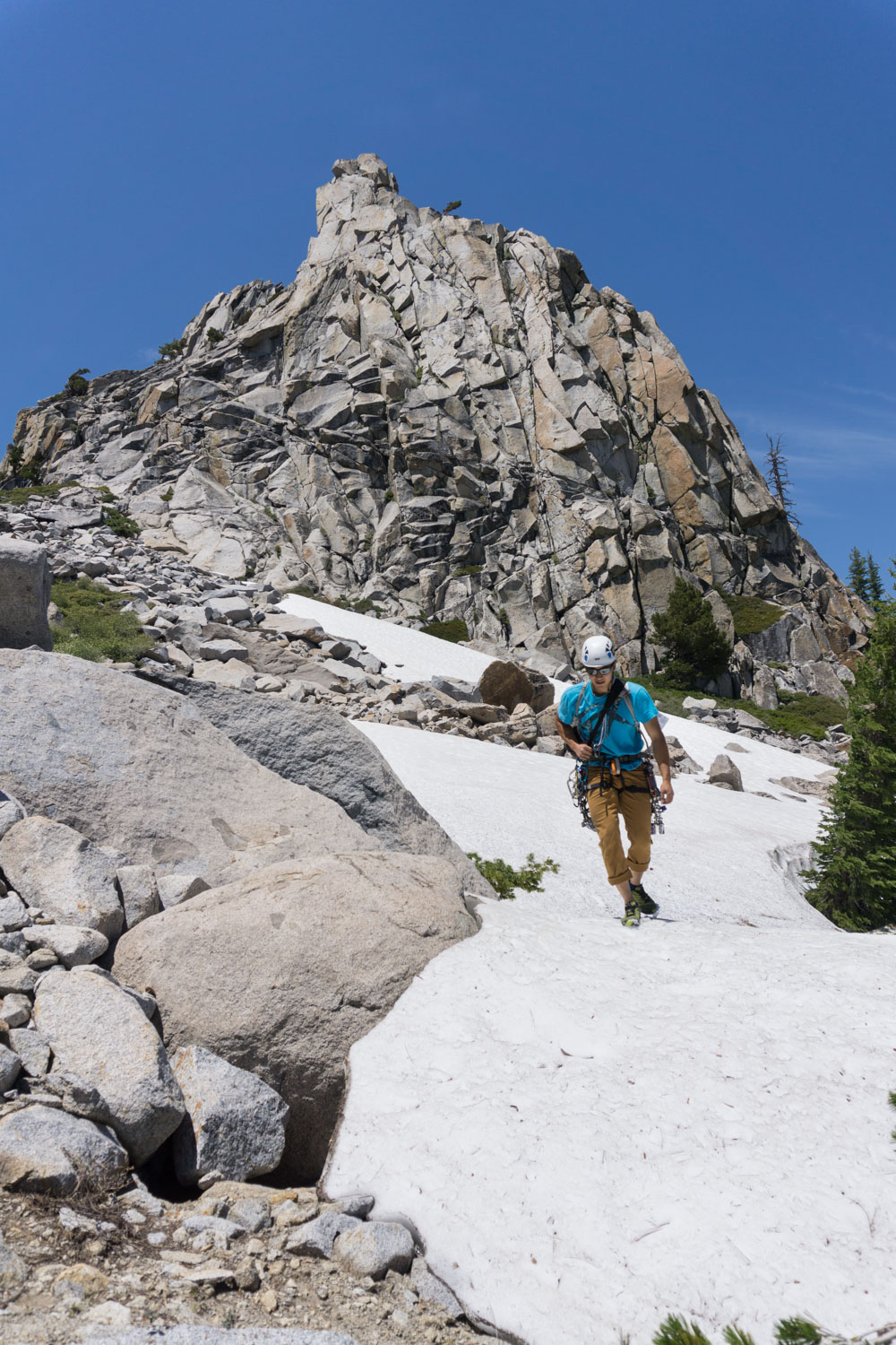 A direct view of the peak we summited