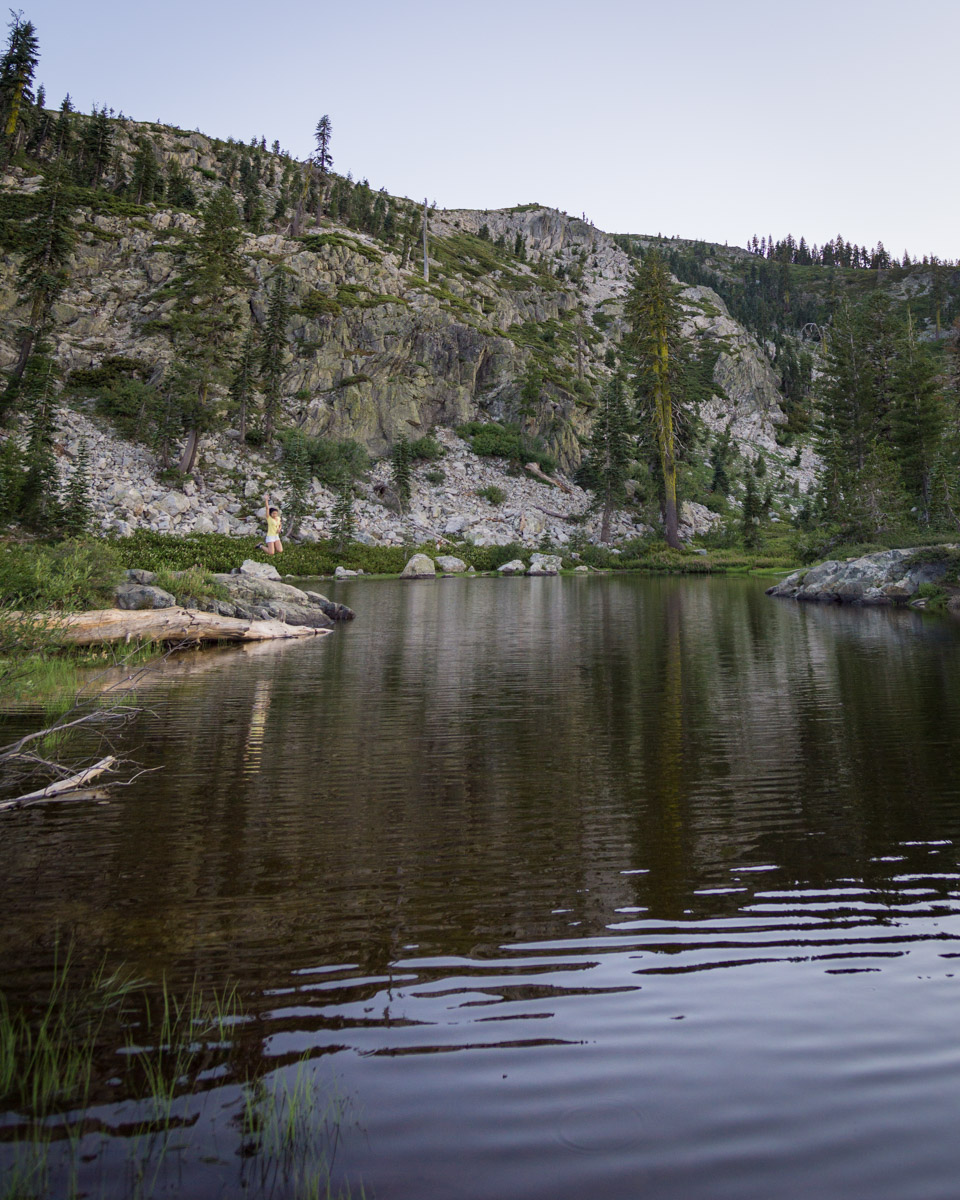 The smaller Heart Lake