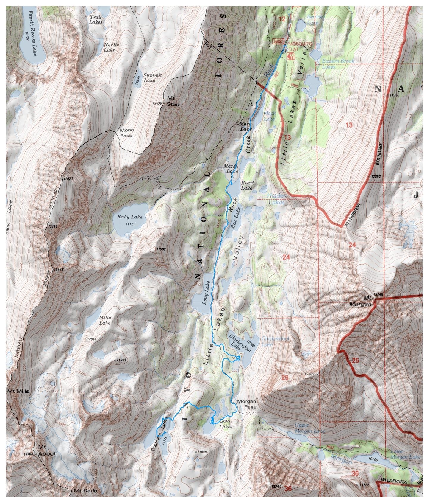 little-lakes-hike-map