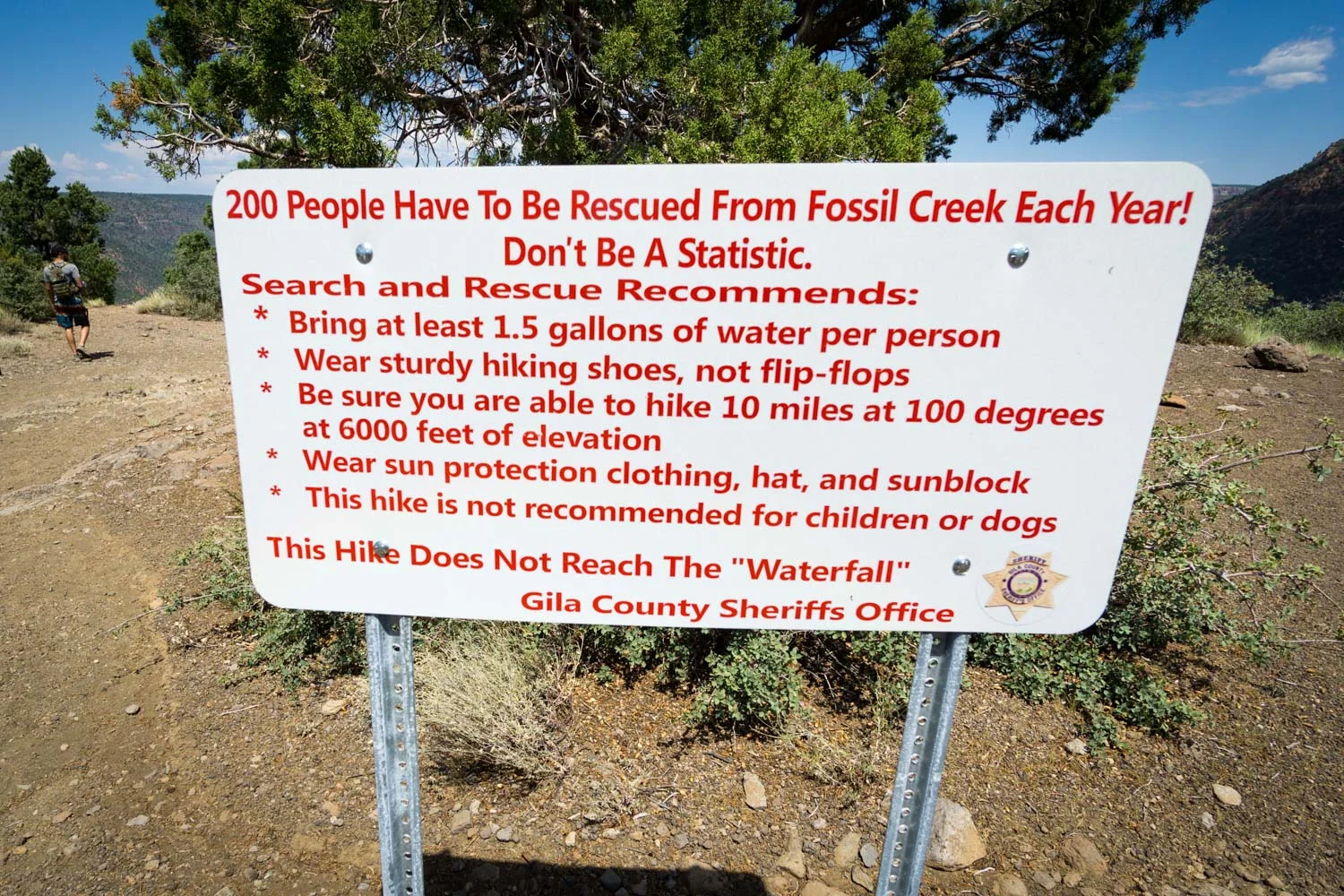 Hiking Fossil Springs Trail to Toilet Bowl — Fossil Creek Wilderness