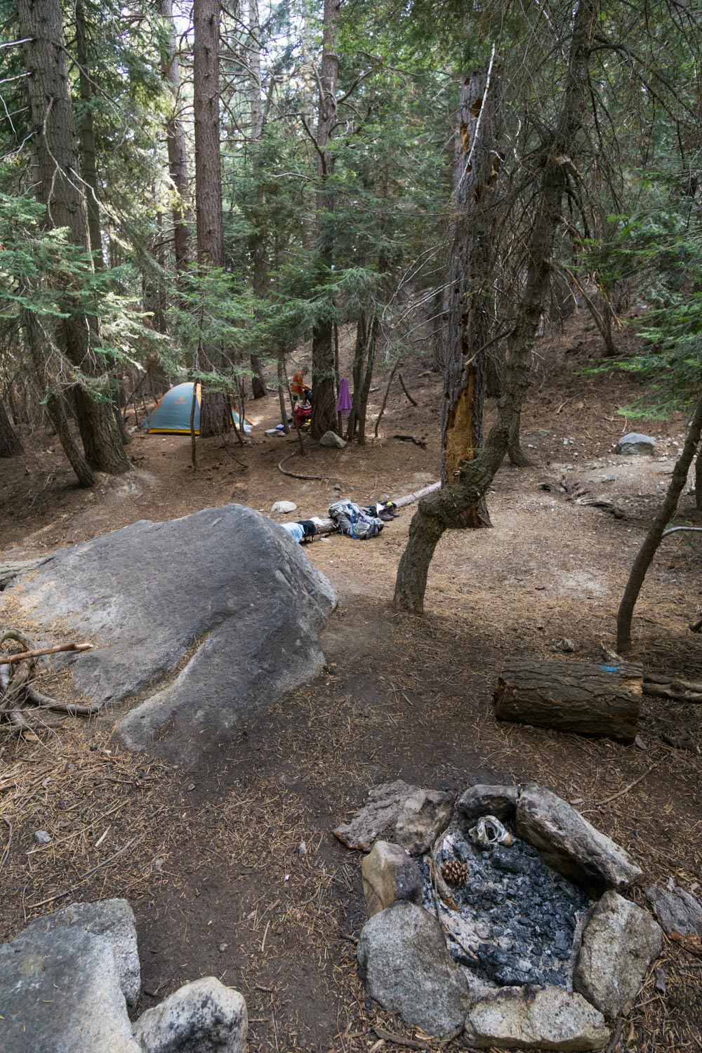 backpacking the high sierra trail 9 mile creek