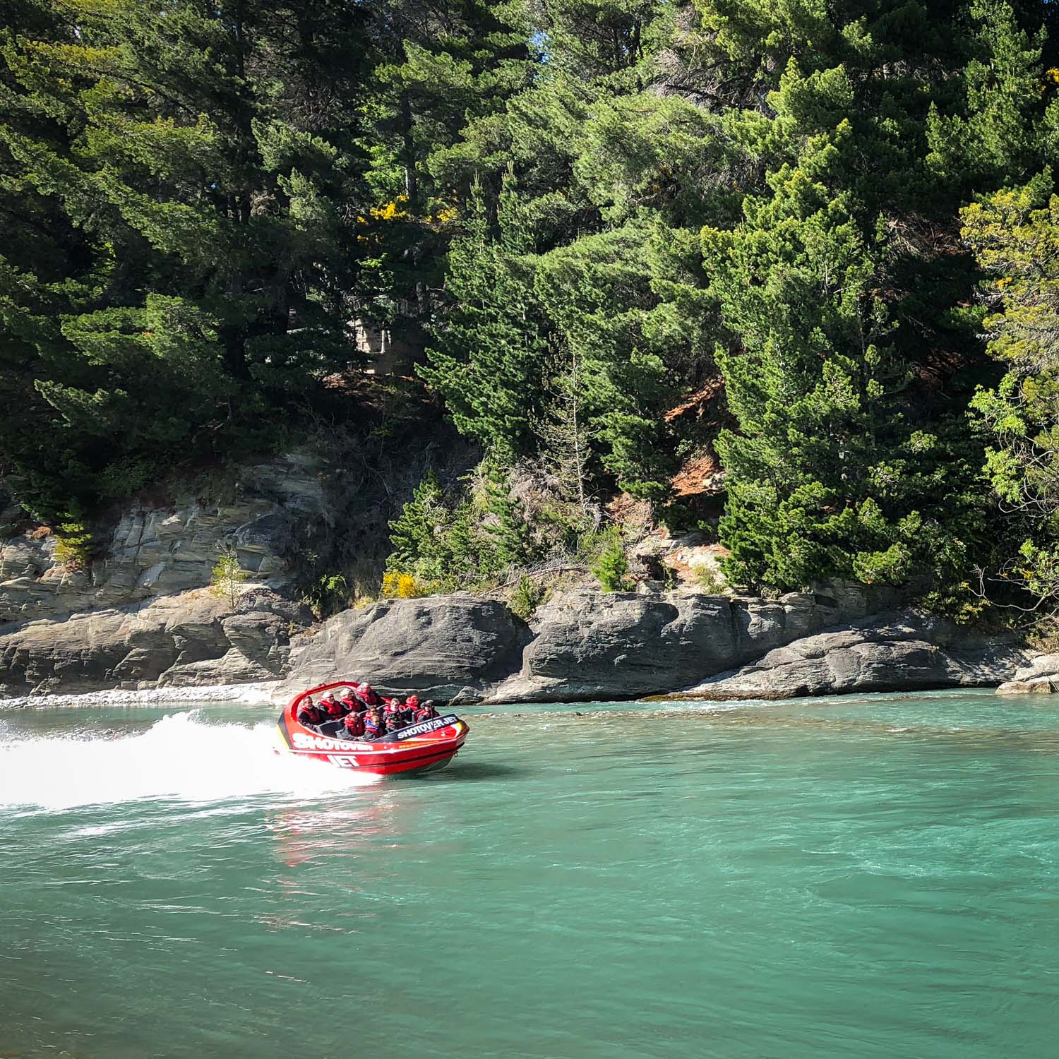 Adventure activities in Queenstown - jetboating the shotover canyon