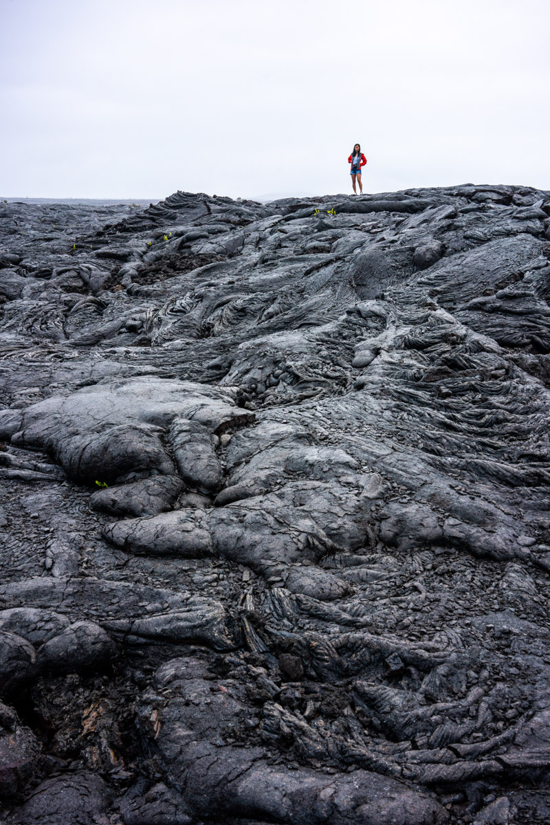 walking on lava beds