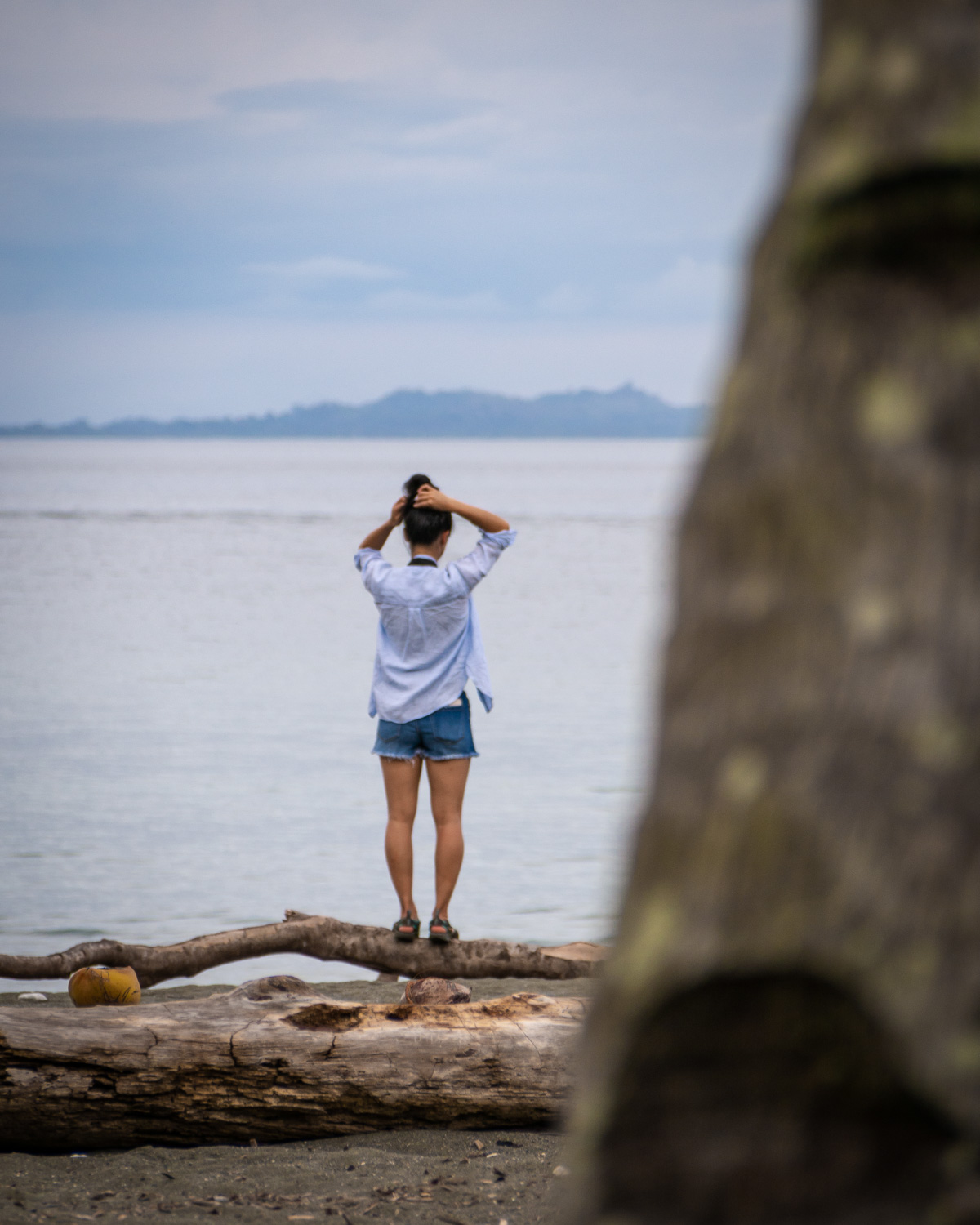 On the shore of Golfo Dulce