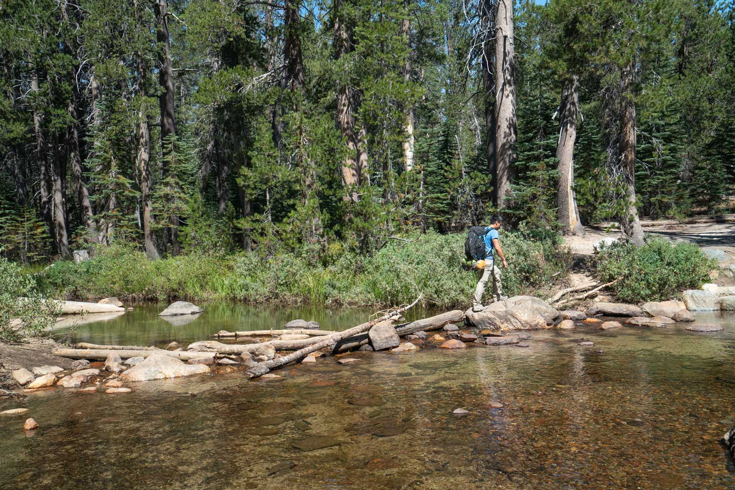 First crossing of Minaret Creek