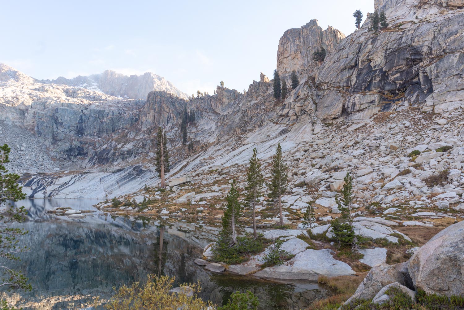 Bear boxes while backpacking to pear lake